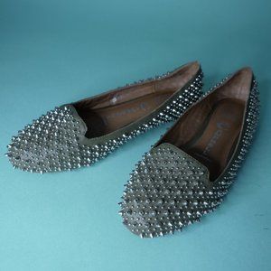 EDGY Jeffrey Campbell Spiked Leather Loafers 6M